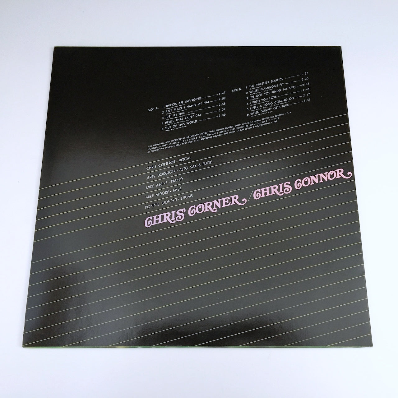 LP/ CHRIS CONNOR / CHRIS' CORNER / 国内盤 ライナー(うすシミ) VOCAL PROGRESSIVE ULS-1671-G