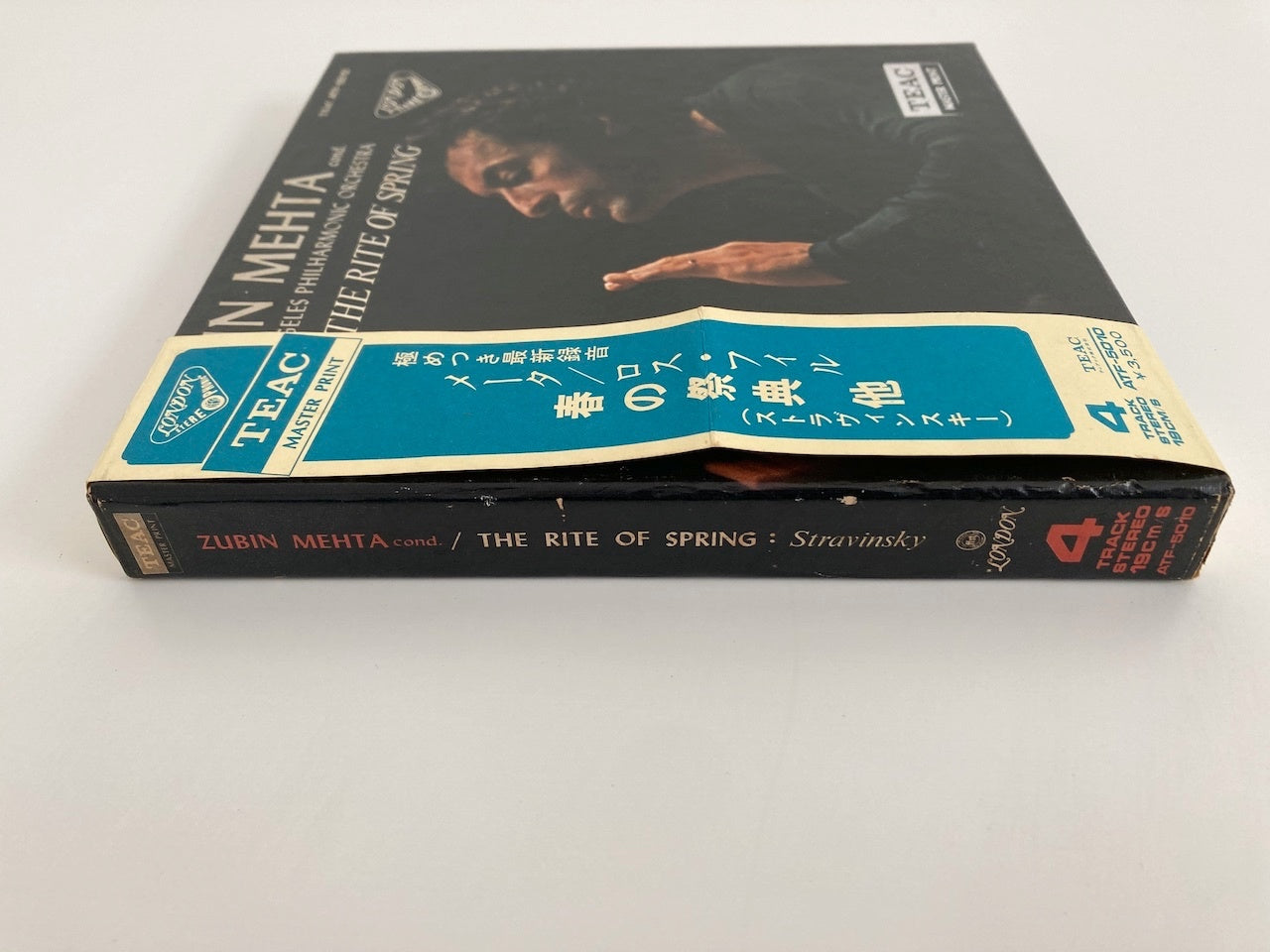 オープンリールテープ / ズービン・メータ / ストラヴィンスキー:バレエ音楽「春の祭典」 / 日本盤 帯・ライナー 7号 19cm/s (7 1/2IPS) 4トラック LONDON ATF-50010