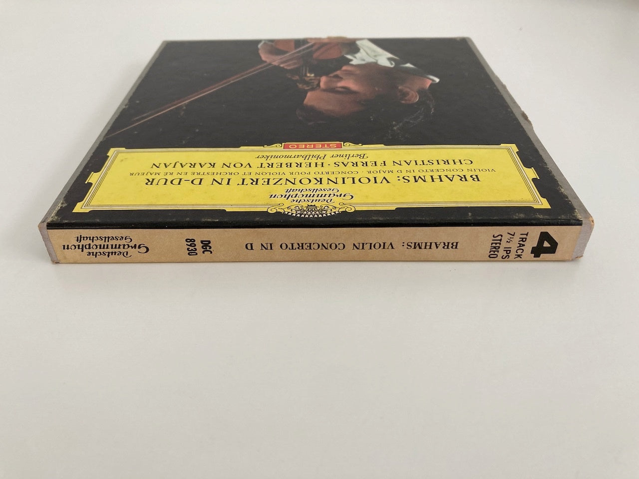 オープンリールテープ / クリスチャン・フェラス / ブラームス:ヴァイオリン協奏曲 / US盤 7号 19cm/s (7 1/2IPS) 4トラック DGG DGC8930