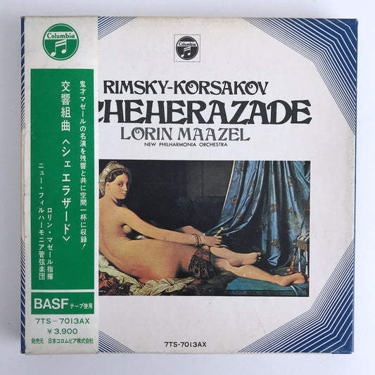 オープンリールテープ  ロリン・マゼール / リムスキー=コルサコフ:交響組曲「シェエラザード」 7号 19cm/s (7 1/2IPS) 4トラック 帯・ライナー付