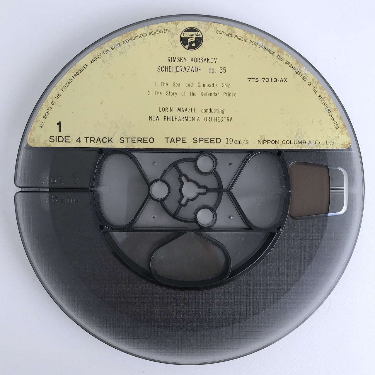 オープンリールテープ ロリン・マゼール / リムスキー=コルサコフ:交響組曲「シェエラザード」 7号 19cm/s (7 1/2IPS) 4トラック 帯・ライナー付