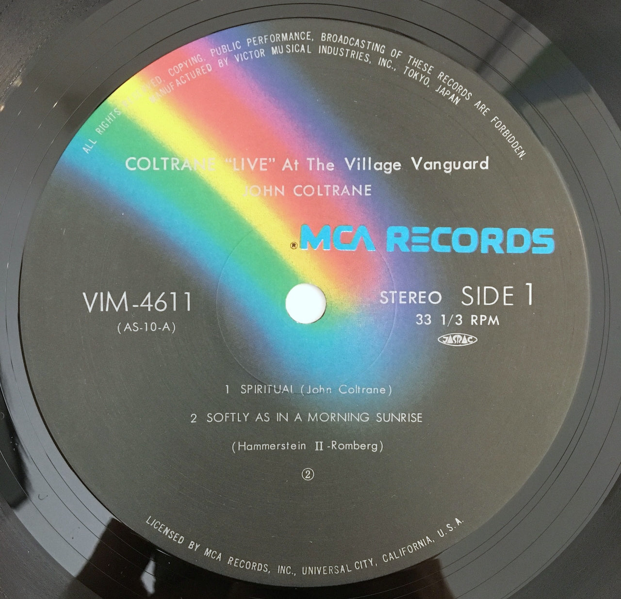LP/ JOHN COLTRANE / "LIVE" AT THE VILLAGE VANGUARD / 国内盤 帯・ライナー IMPULSE VIM-4611