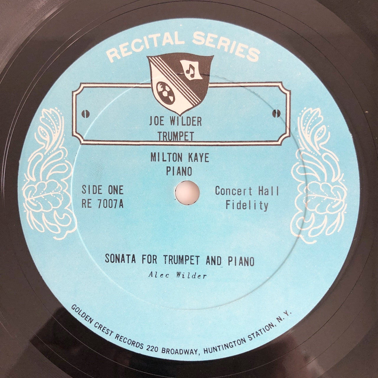 LP/ JOE WILDER / SONATA FOR TRUMPET AND PIANO / US盤 GOLDEN CREST RE7007