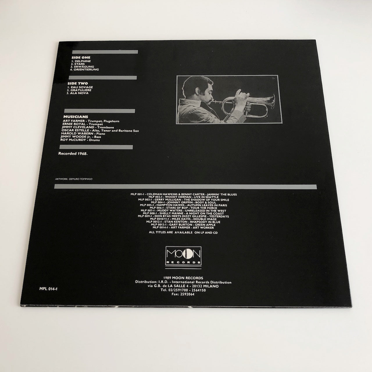 LP/ ART FARMER SEPTET / ART WORKER / イタリア盤 アンオフィシャル MOON RECORDS MLP014