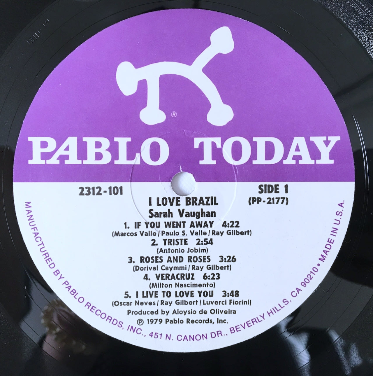 LP/ SARAH VAUGHAN / I LOVE BRAZIL! / US盤 VOCAL PABLO 2312-101