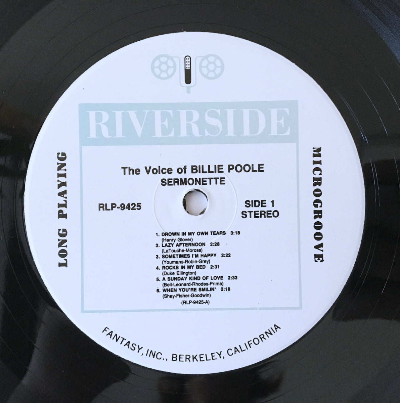 LP/ BILLIE POOLE / SERMONETTE / US盤 リイシュー RIVERSIDE RLP9425