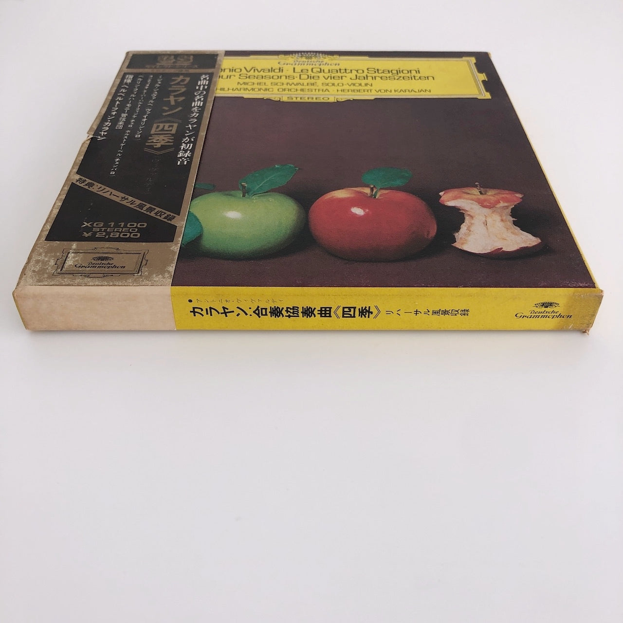 オープンリールテープ ヘルベルト・フォン・カラヤン / ヴィヴァルディ:合奏協奏曲「四季」(全曲) 7号 19cm/s (7 1/2IPS) 4トラック 日本製 帯(スレ多め、破れ)・ライナー(シミ、ヤケ)付