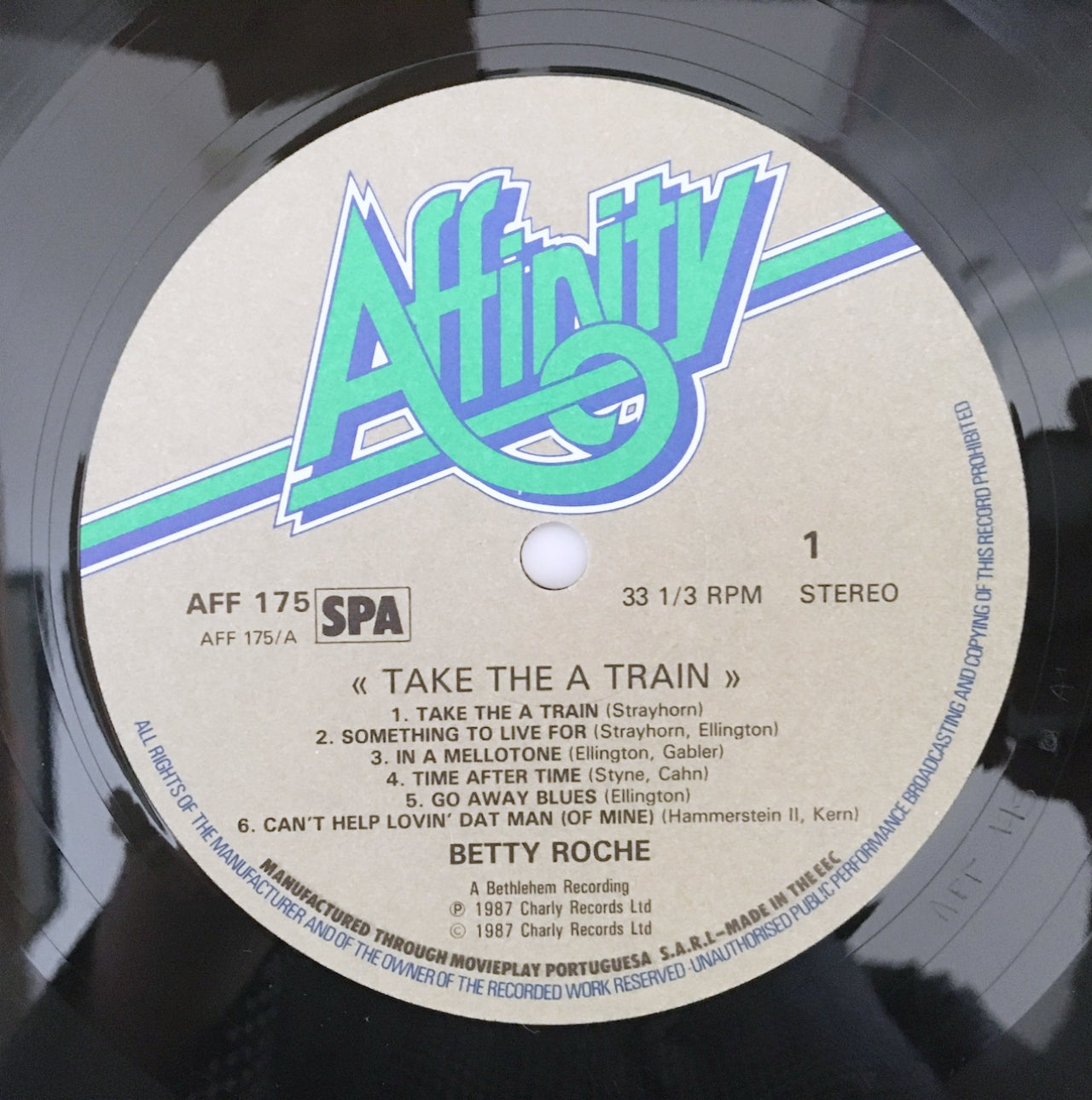 LP/ BETTY ROCHE / TAKE THE "a" TRAIN / EEC盤 ボーカル AFFINITY AFF175