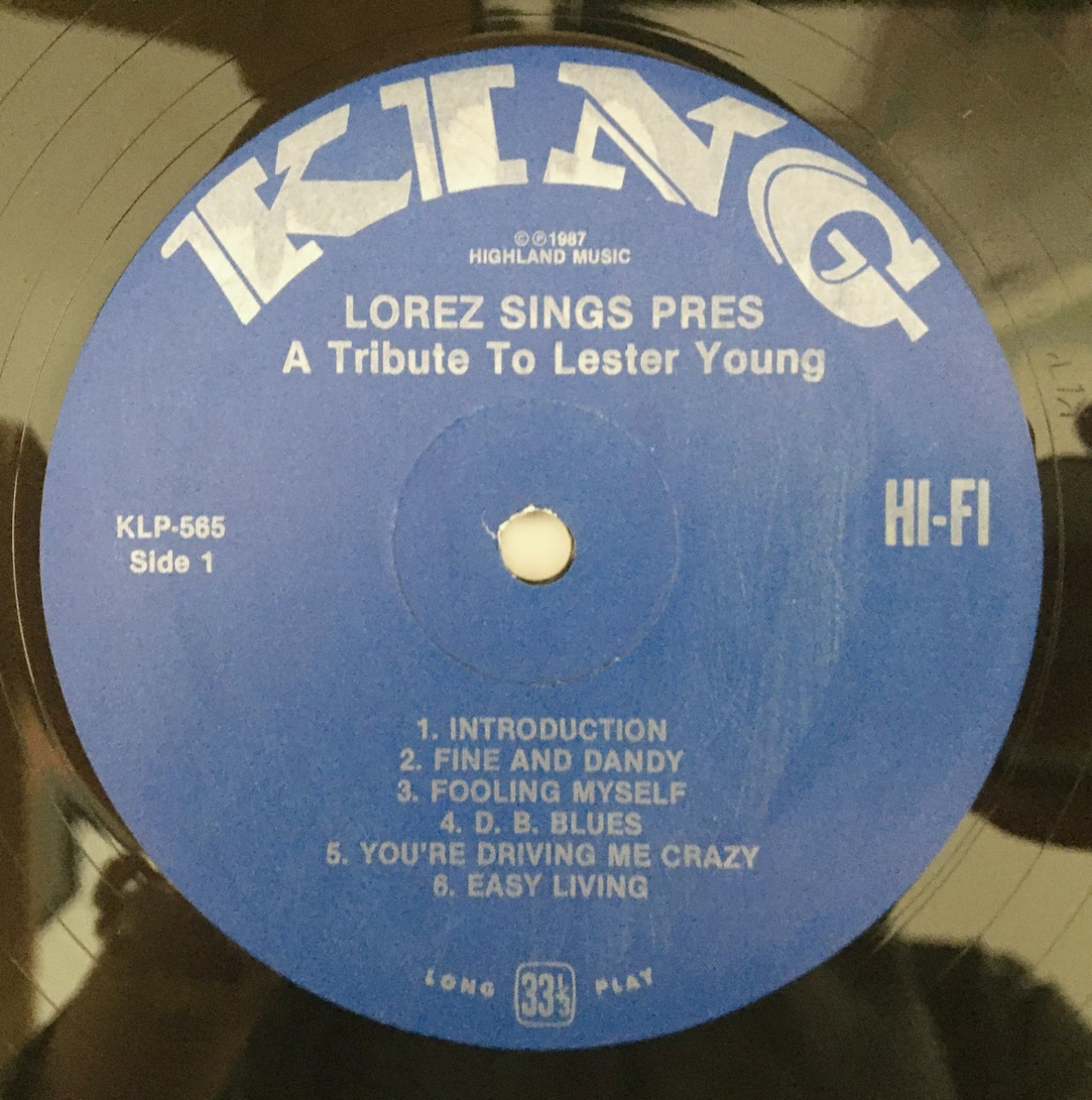 LP/ LOREZ ALEXANDRIA / LOREZ SINGS PRES / US盤 再発盤 KING KLP-565