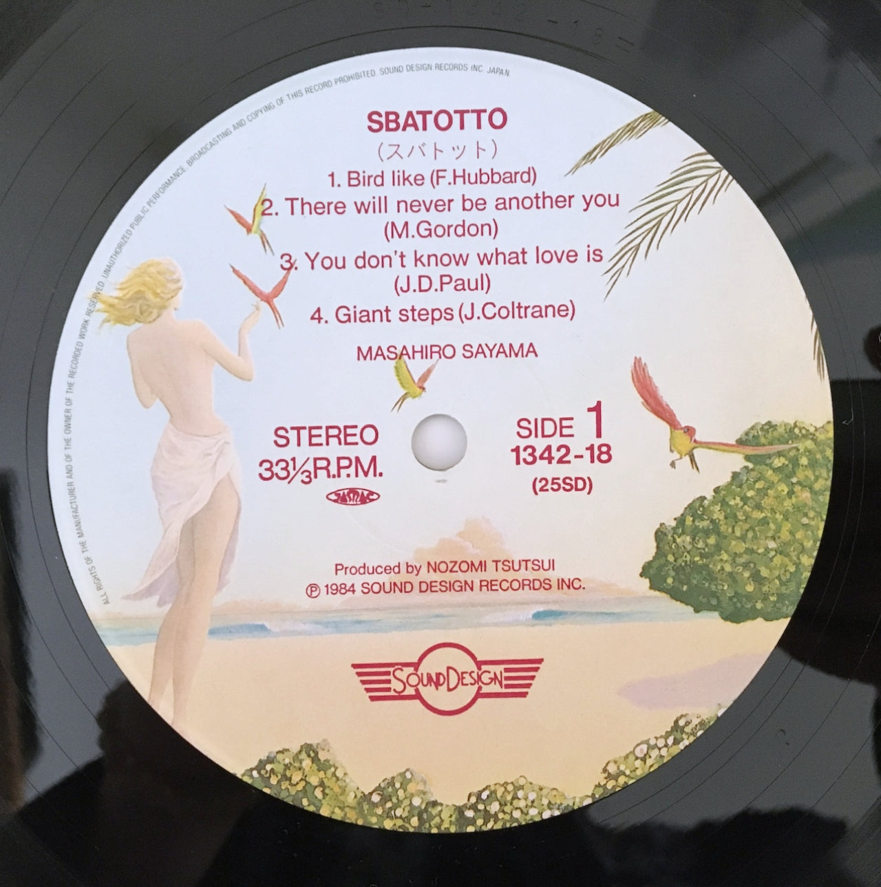 LP/ 佐山マサヒロ / サバット / 国内盤 ライナー  SOUND DESIGN 1342-18