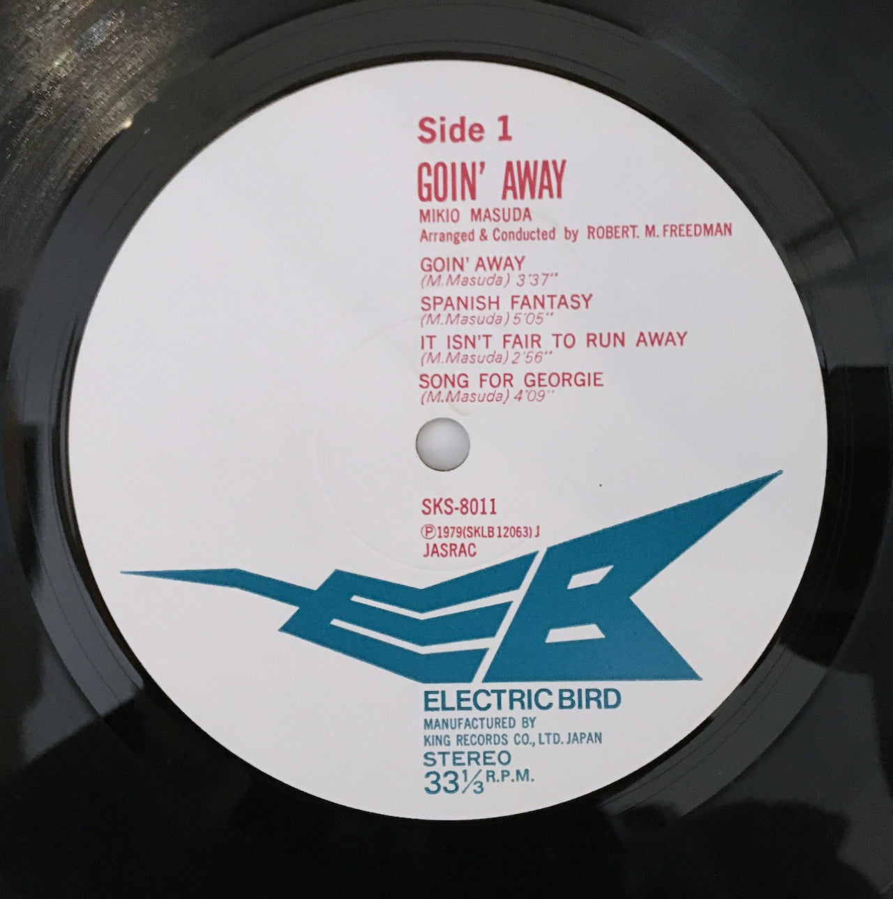 LP/ MIKIO MATSUDA / GOIN' AWAY / 国内盤 ライナー付き ELECTRIC BIRD SKS8011