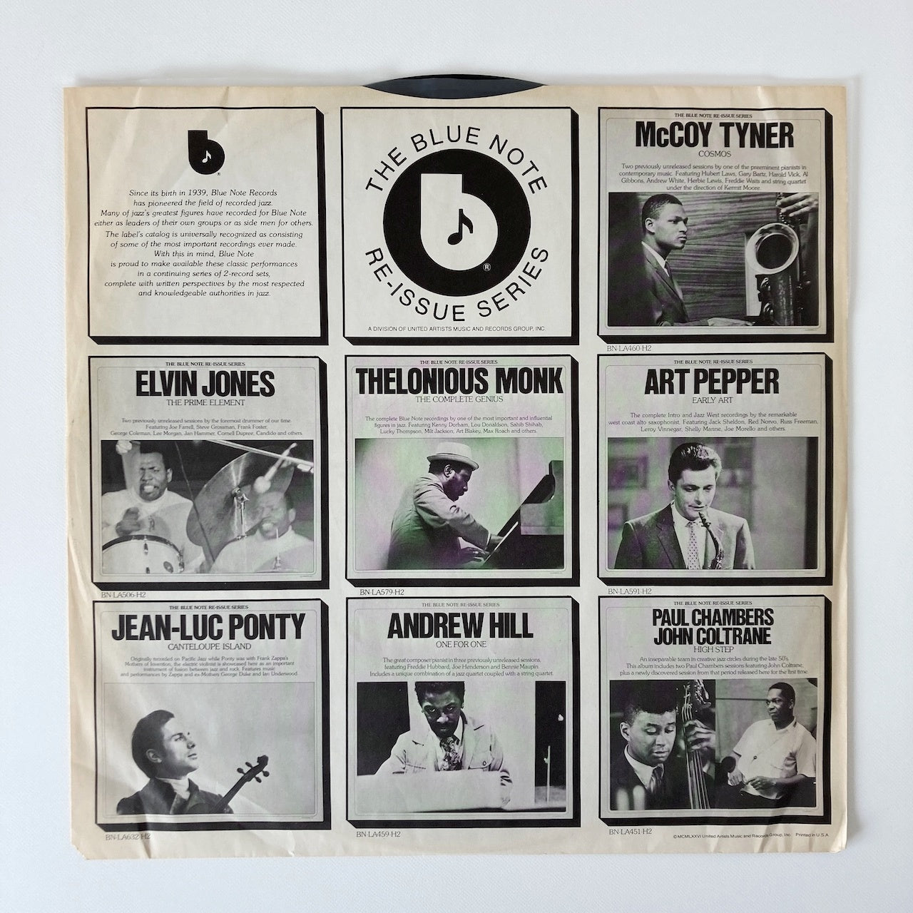 LP/ ART PEPPER / EARLY ART / US盤 2枚組 UA 白音符 CS BLUE NOTE BN-LA591-H2