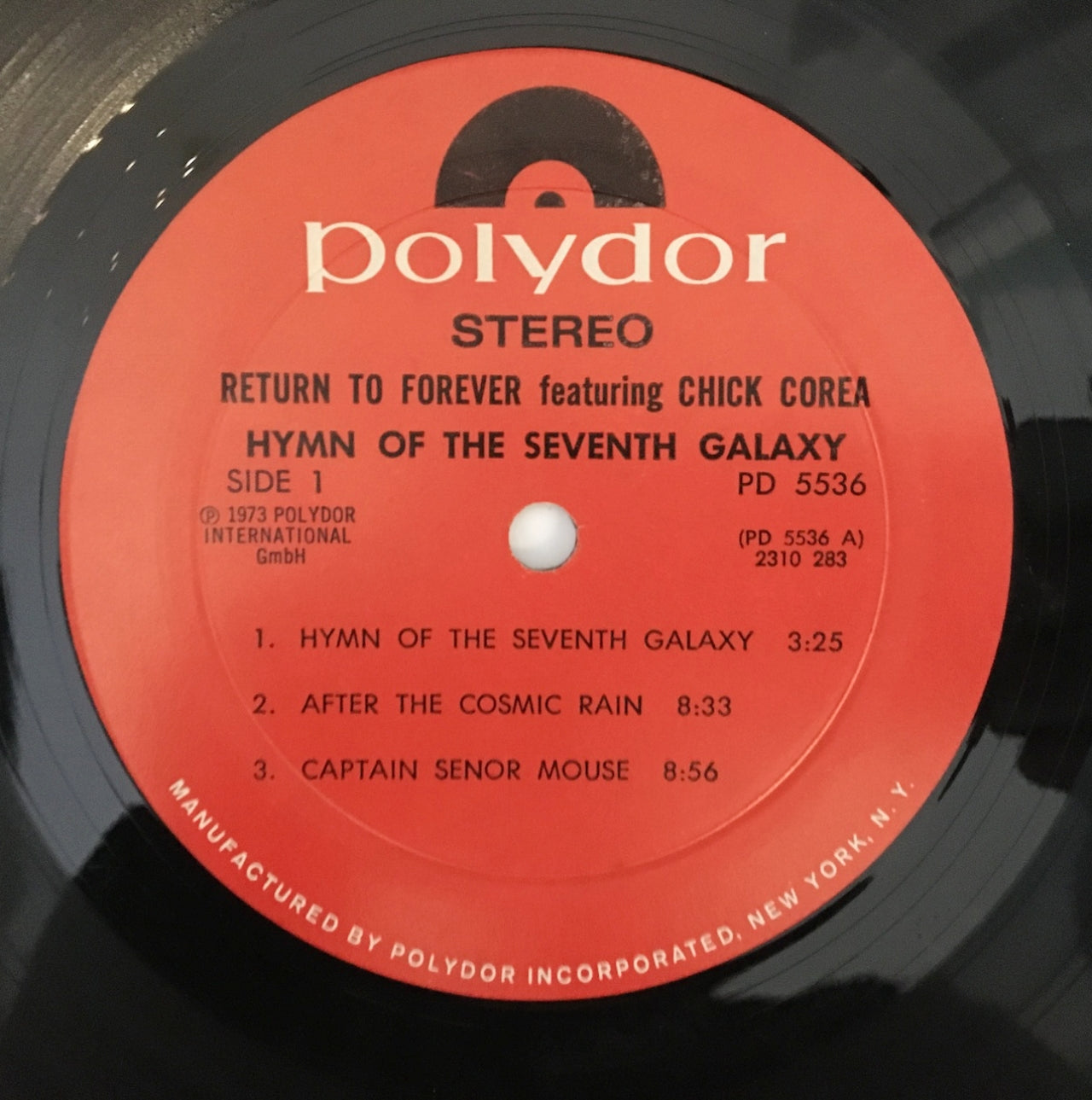 LP/ RETURN TO FOREVER / HYMN OF THE SEVENTH GALAXY FEATURING CHICK COREA / US盤 直輸入 POLYDOR PD5536