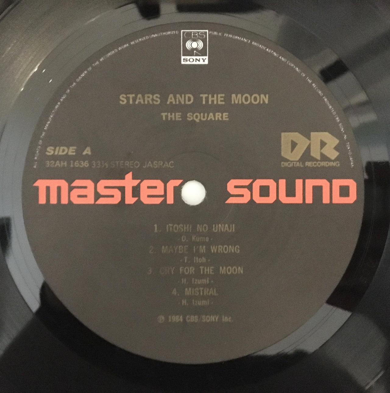 LP/ THE SQUARE / STARS AND THE MOON / 国内盤  帯・ライナー付き CBS/SONY 32AH1636