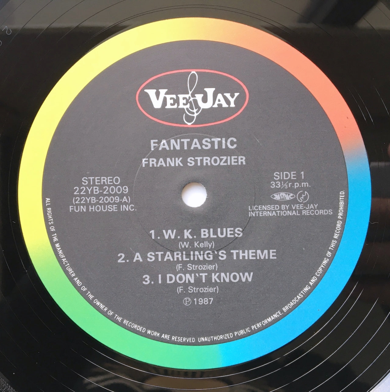 LP/ FRANK STROZIER / FANTASTIC / 国内盤 帯・ライナー VEE JAY RECORDS 22YB-2009