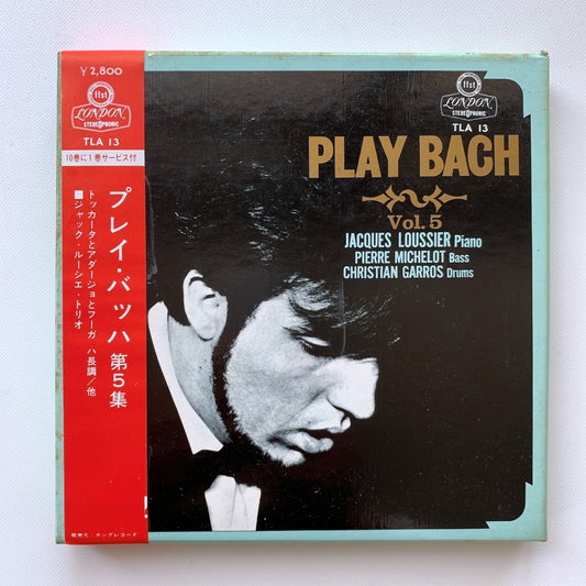 オープンリール/ ジャック・ルーシェ / プレイ・バッハ 第5集 / 国内盤 7号 4トラック 19cm/s (7 1/2IPS) 帯・ライナー LONDON TLA-13