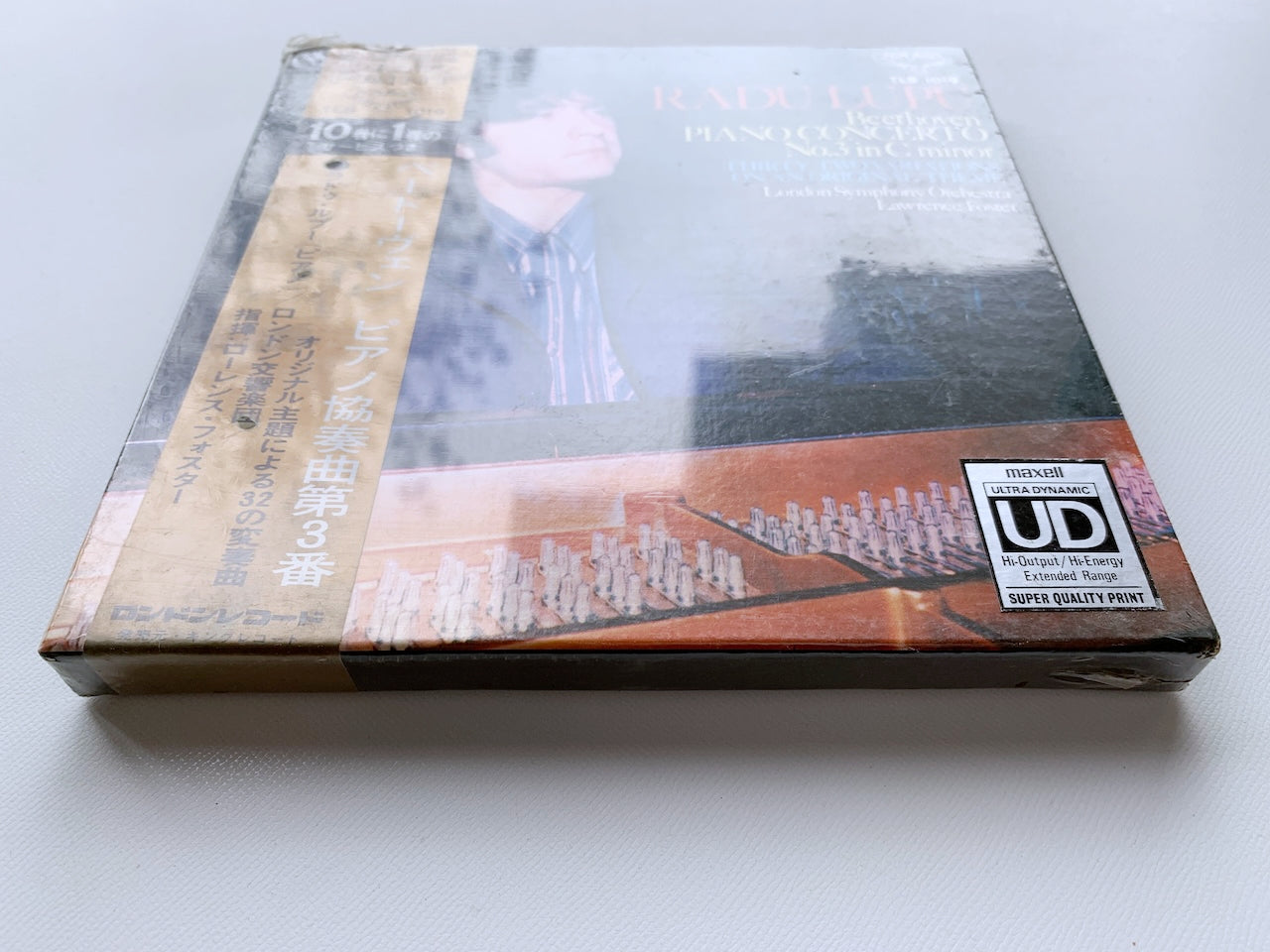 【未開封】オープンリール/ ルプー、フォスター / ベートーヴェン:ピアノ協奏曲第3番 / 国内盤 7号 4トラック 19cm/s (7 1/2IPS) 帯 LONDON TLB1019