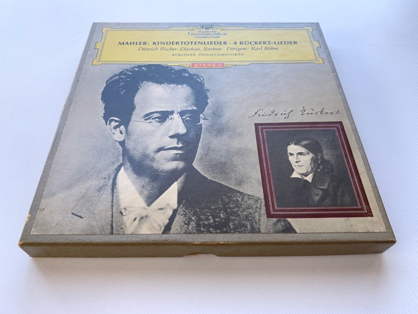 オープンリール/ ディースカウ、ベーム / マーラー:歌曲集「亡き子をしのぶ歌」他 / US盤 7号 4トラック 19cm/s (7 1/2IPS) インサート DGG C-8879