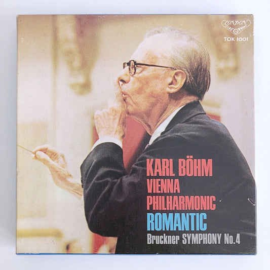 オープンリールテープ  カール・ベーム / ブルックナー:交響曲第4番「ロマンティック」 7号 19cm/s (7 1/2IPS) 4トラック 日本製 ライナー(シミ、スレ)