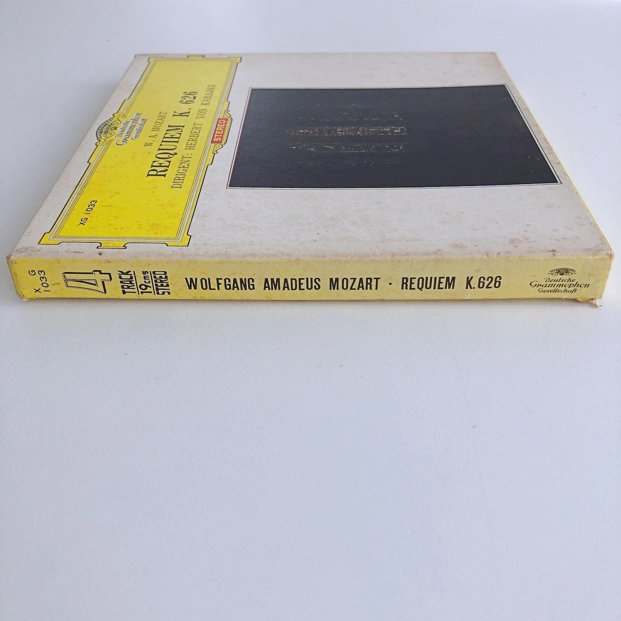 オープンリールテープ ヘルベルト・フォン・カラヤン / モーツァルト:レクイエム 7号 19cm/s (7 1/2IPS) 4トラック 日本製 ライナー(シミ、書込)付き
