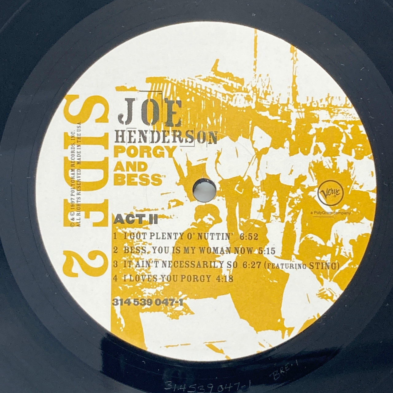 LP/ JOE HENDERSON / PORGY & BESS / US盤 2枚組 重量盤 VERVE 314539047-1