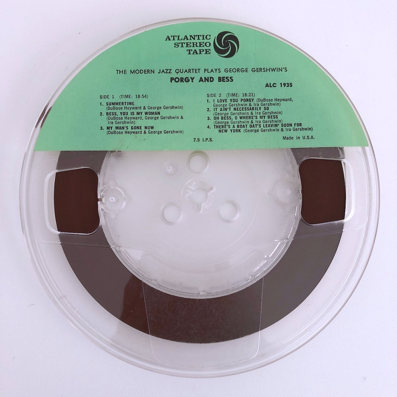 オープンリールテープ THE MODERN JAZZ QUARTET / PORGY AND BESS 7号 19cm/s (7 1/2IPS) 4トラック US製