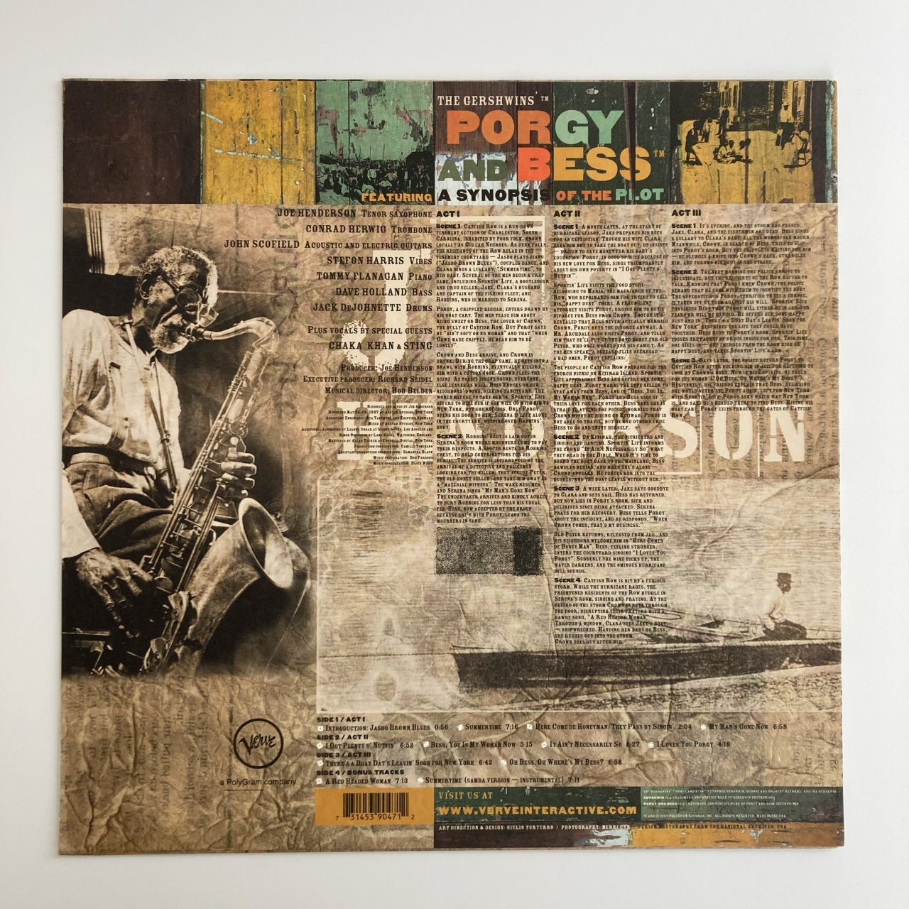 LP/ JOE HENDERSON / PORGY & BESS / US盤 2枚組 重量盤 VERVE 314539047-1