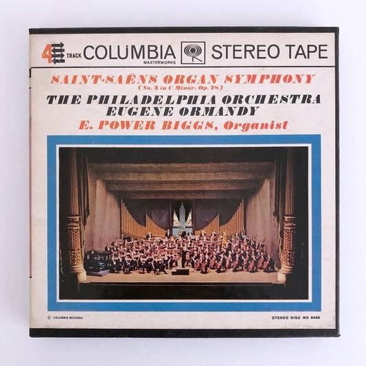 オープンリールテープ  E.POWER BIGGS / サン=サーンス:交響曲第3番「オルガン」 7号 19cm/s (7 1/2IPS) 4トラック US製