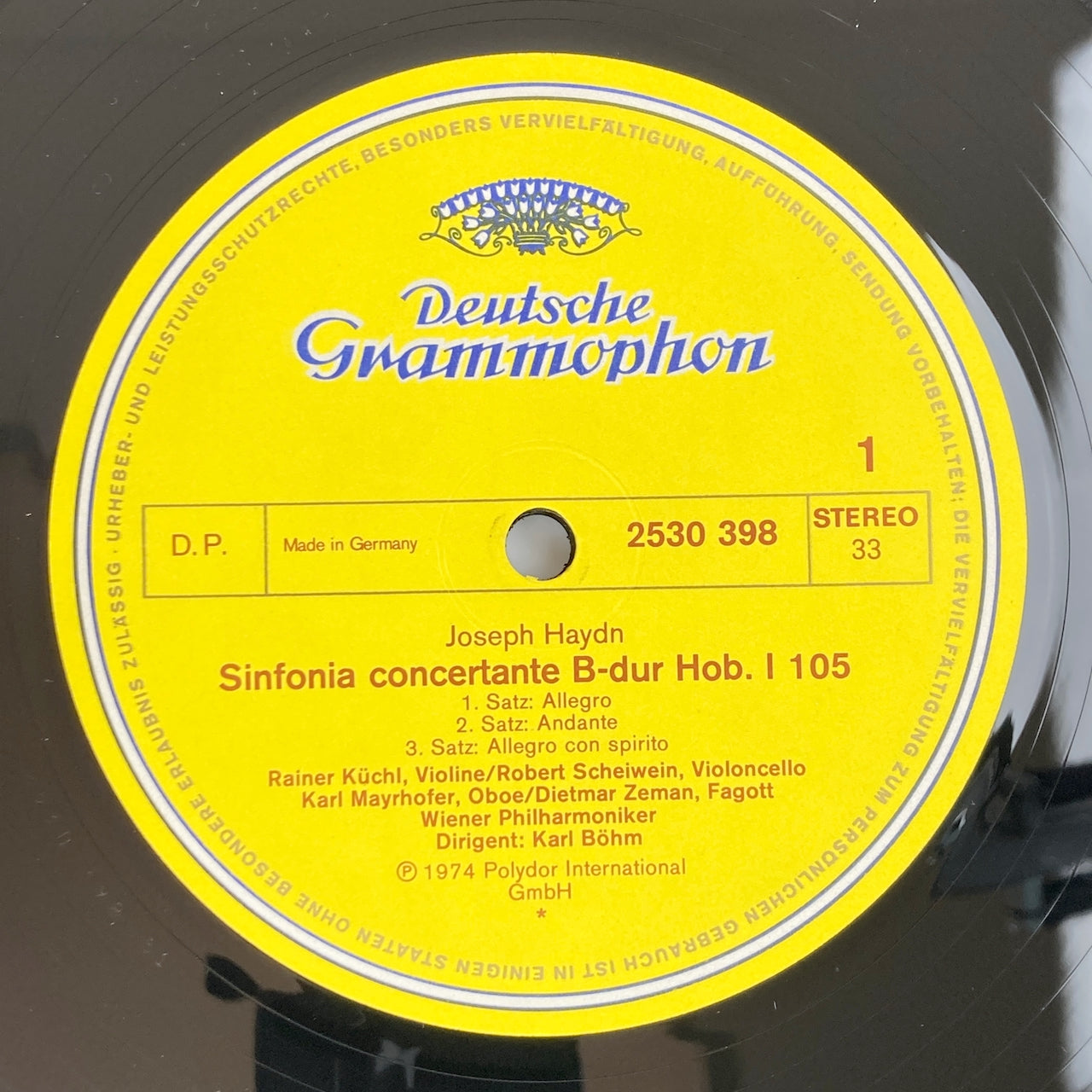 LP/ カール・ベーム / ハイドン:交響曲第90番 / ドイツ盤 コーティングJK DGG 2530398