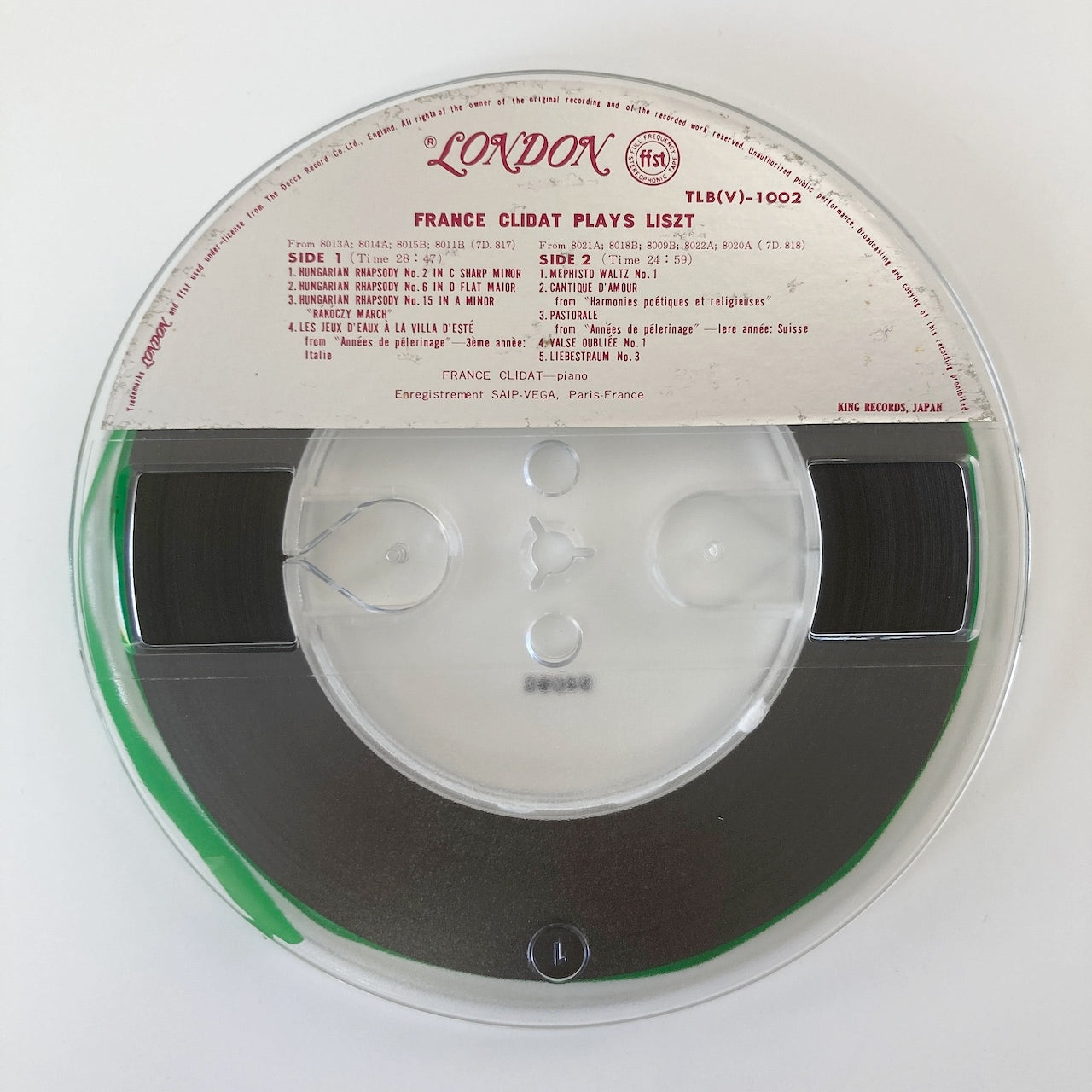 オープンリールテープ / フランス・グリダ / 愛の夢! ベスト・アルバム / 7号 19cm/s (7 1/2IPS) 4トラック 日本盤 帯 ライナー / LONDON