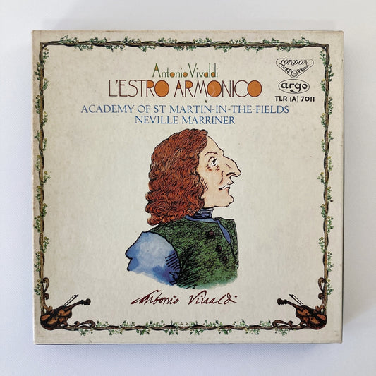 オープンリールテープ / ネヴィル・マリナー / ヴィヴァルディ:調和の幻想 / 7号 19cm/s (7 1/2IPS) 4トラック 日本盤 ライナー / ARGO