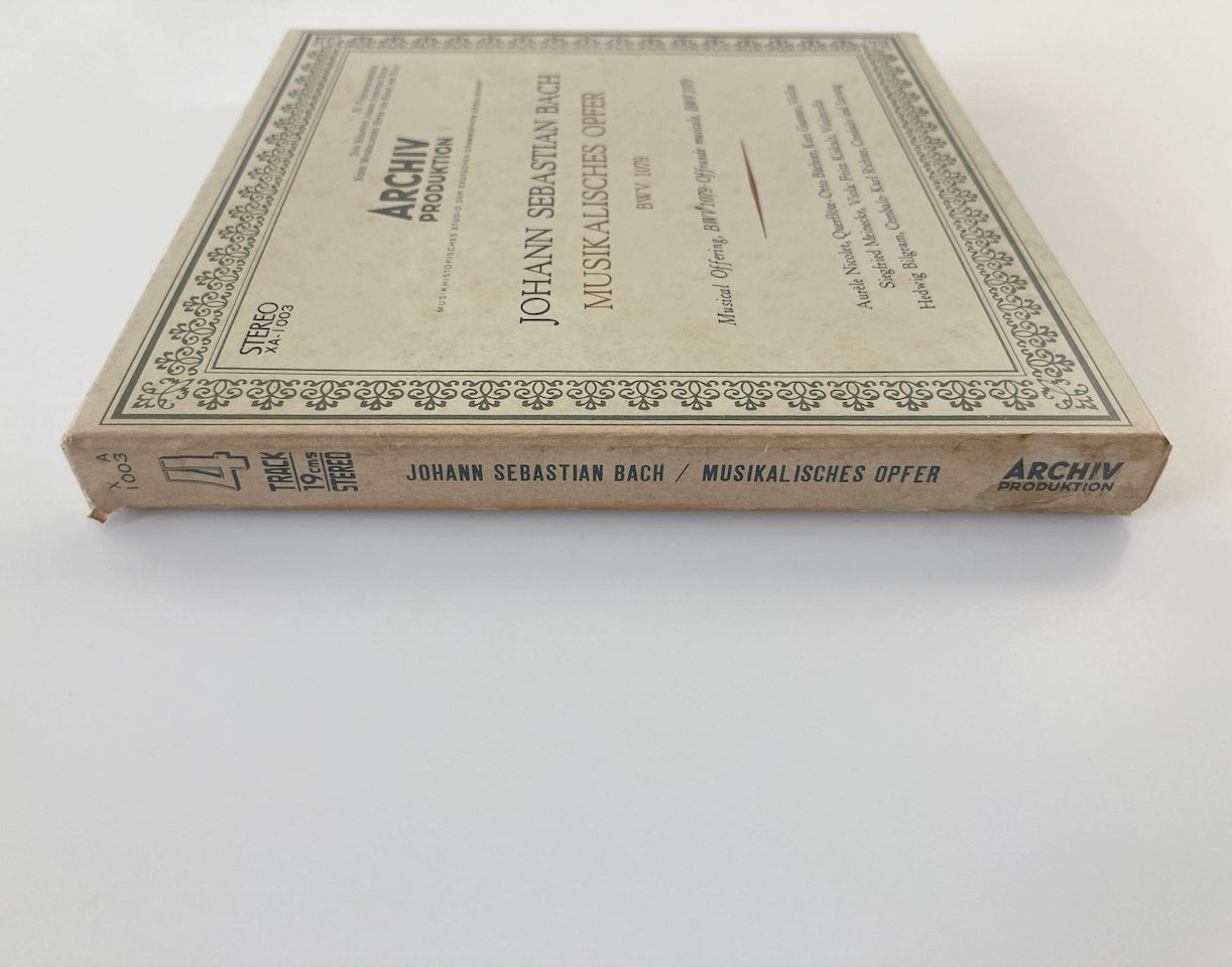 オープンリールテープ / カール・リヒター / J.Sバッハ:音楽の捧げもの / 7号 19cm/s (7 1/2IPS) 4トラック 日本盤 ライナー ※リールラベルに経年劣化あり / ARCHIV