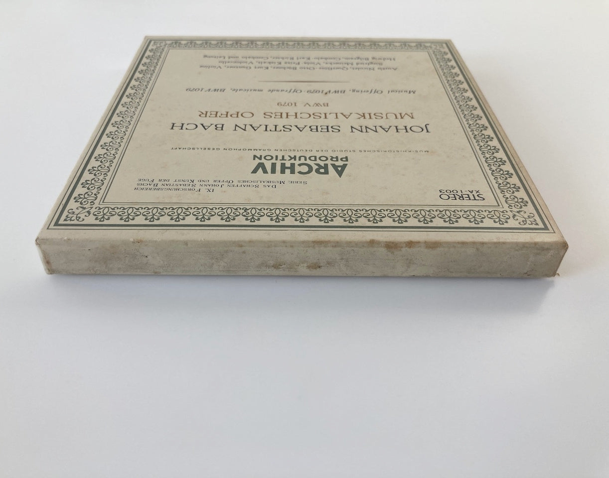 オープンリールテープ / カール・リヒター / J.Sバッハ:音楽の捧げもの / 7号 19cm/s (7 1/2IPS) 4トラック 日本盤 ライナー ※リールラベルに経年劣化あり / ARCHIV