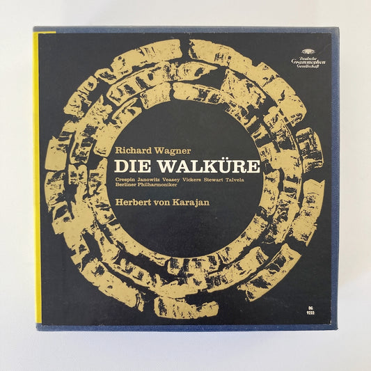オープンリールテープ / ヘルベルト・フォン・カラヤン / ワーグナー:ワルキューレ / 7号 3本組 19cm/s (7 1/2IPS) 4トラック US盤 ライナー / DGG