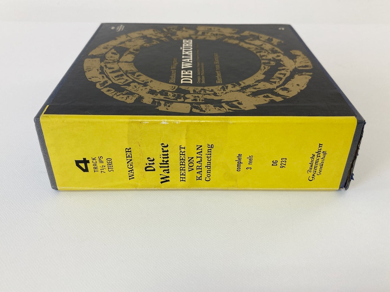 オープンリールテープ / ヘルベルト・フォン・カラヤン / ワーグナー:ワルキューレ / 7号 3本組 19cm/s (7 1/2IPS) 4トラック US盤 ライナー / DGG
