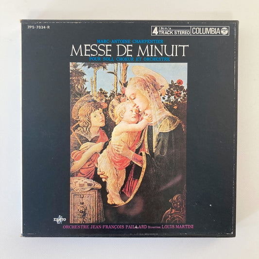 オープンリールテープ / マルティニー / シャルパンティエ:真夜中のミサ / 7号 19cm/s (7 1/2IPS) 4トラック 日本盤 ライナー / ERATO
