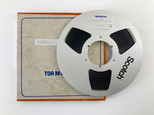 オープンリールテープ / ズスケ弦楽四重奏団 / ベートーヴェン:弦楽四重奏曲第11番「セリオーソ」 / 再生確認済 10号 2TR 38cm/s 2トラック 日本盤 データーシート