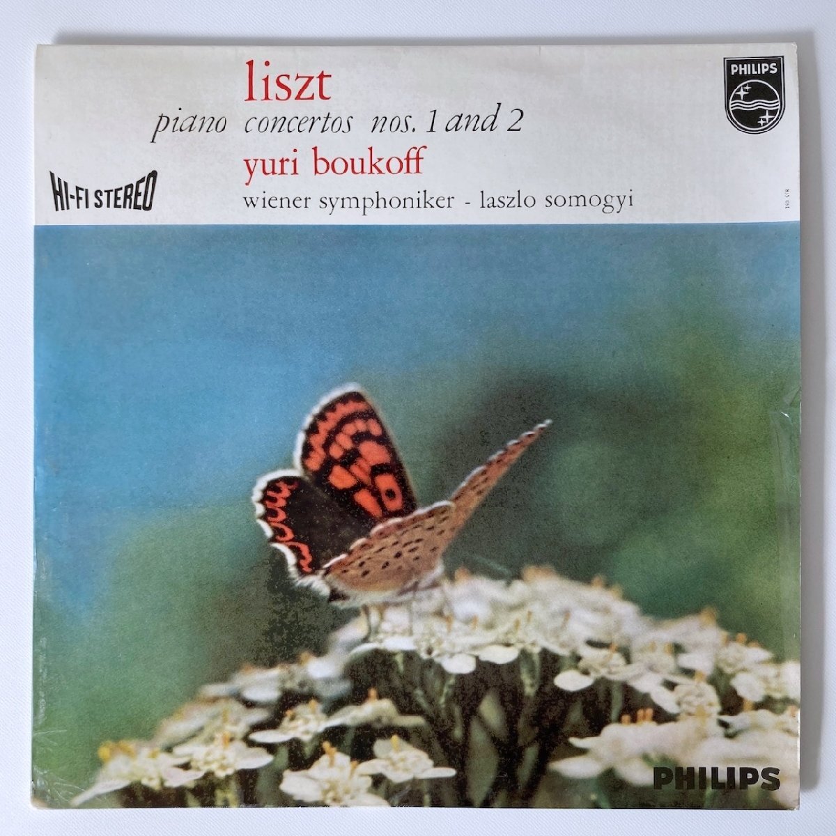 LP/ ユーリ・ブウコフ / リスト:ピアノ協奏曲第1番、第2番 / オランダ盤 オリジナル HI-FI STEREO コーティングJK PHILIPS 835031AY