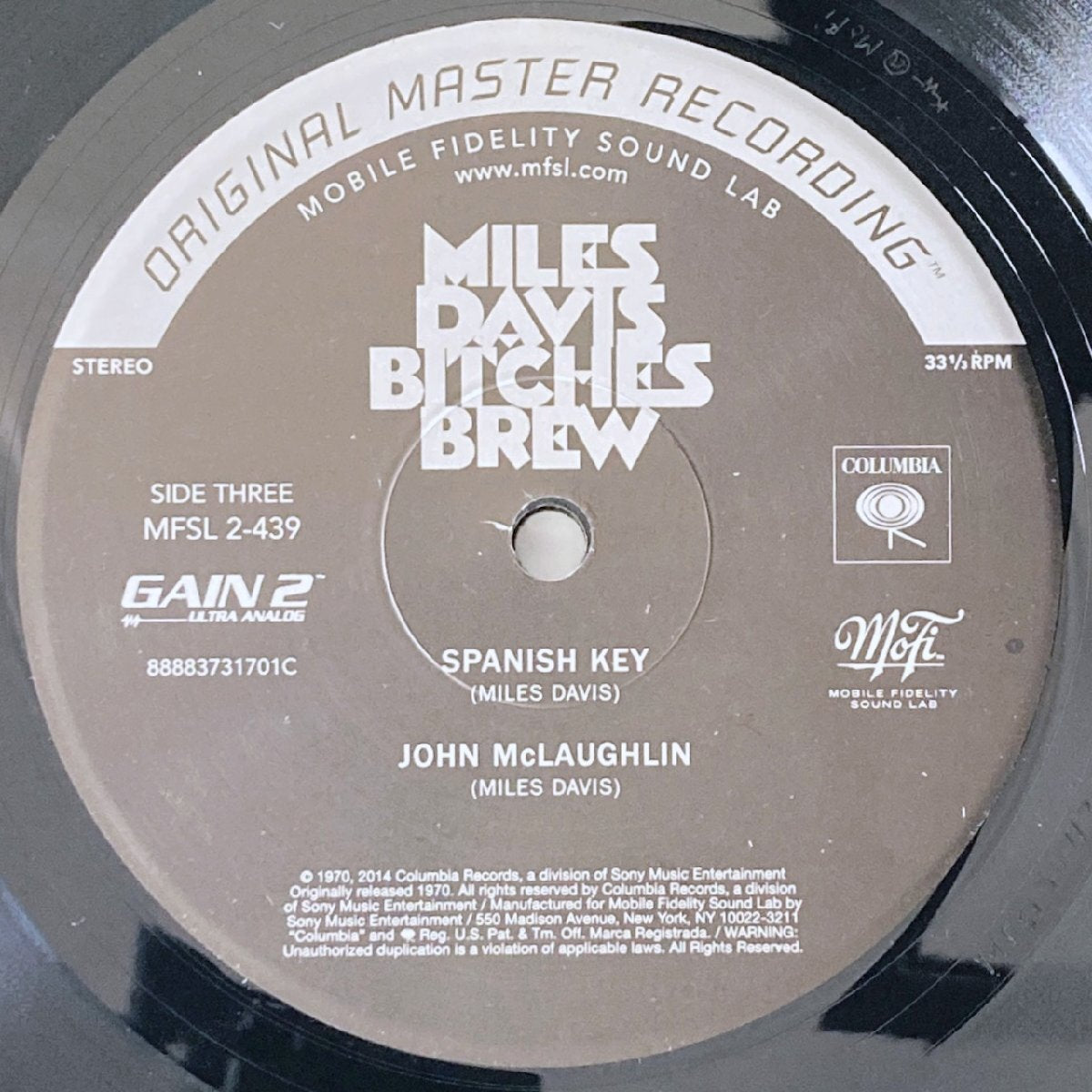 LP/ MILES DAVIS / BITCHES BREW / マイルス・デイヴィス / US盤 2枚組 インナー COLUMBIA MFSL2-439