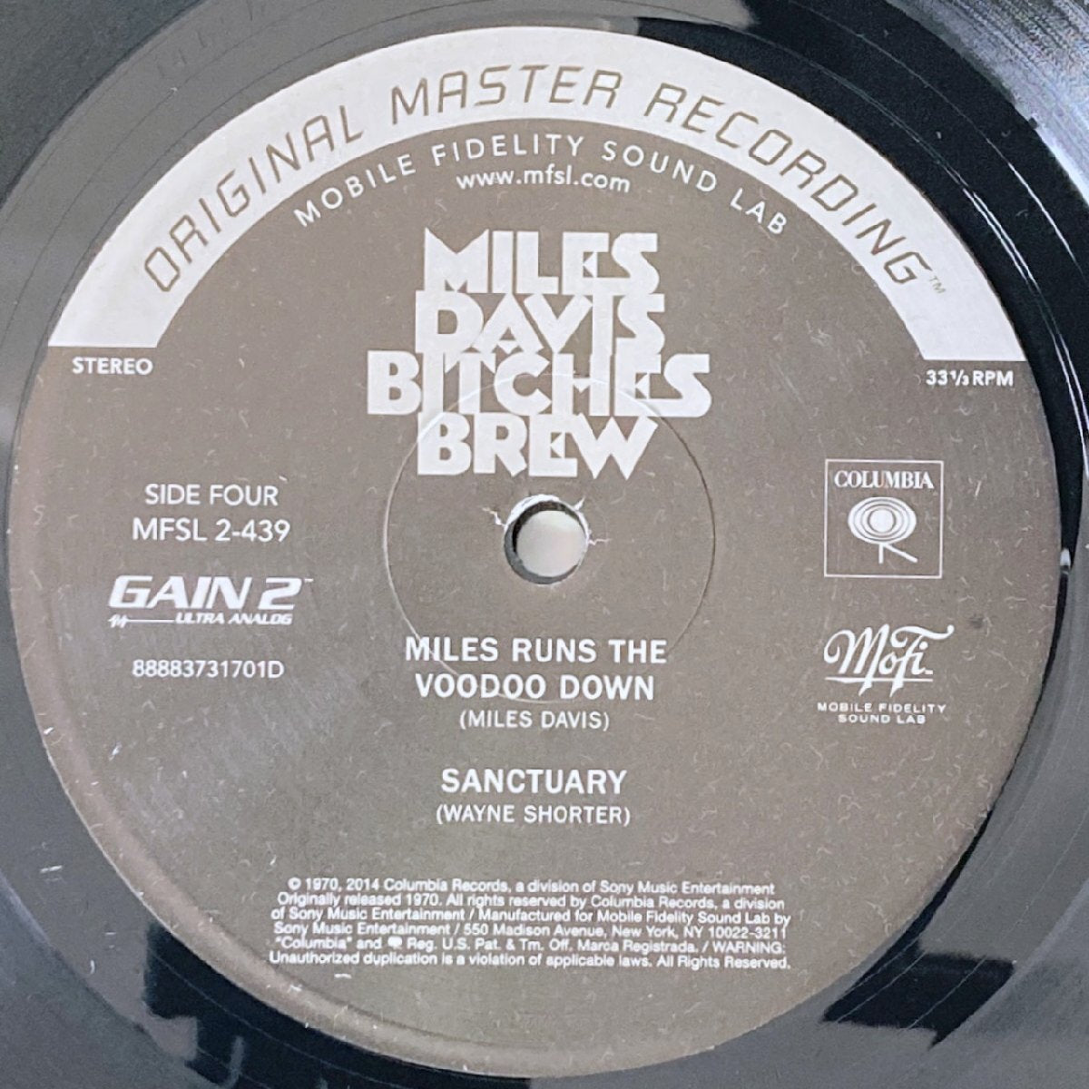LP/ MILES DAVIS / BITCHES BREW / マイルス・デイヴィス / US盤 2枚組 インナー COLUMBIA MFSL2-439