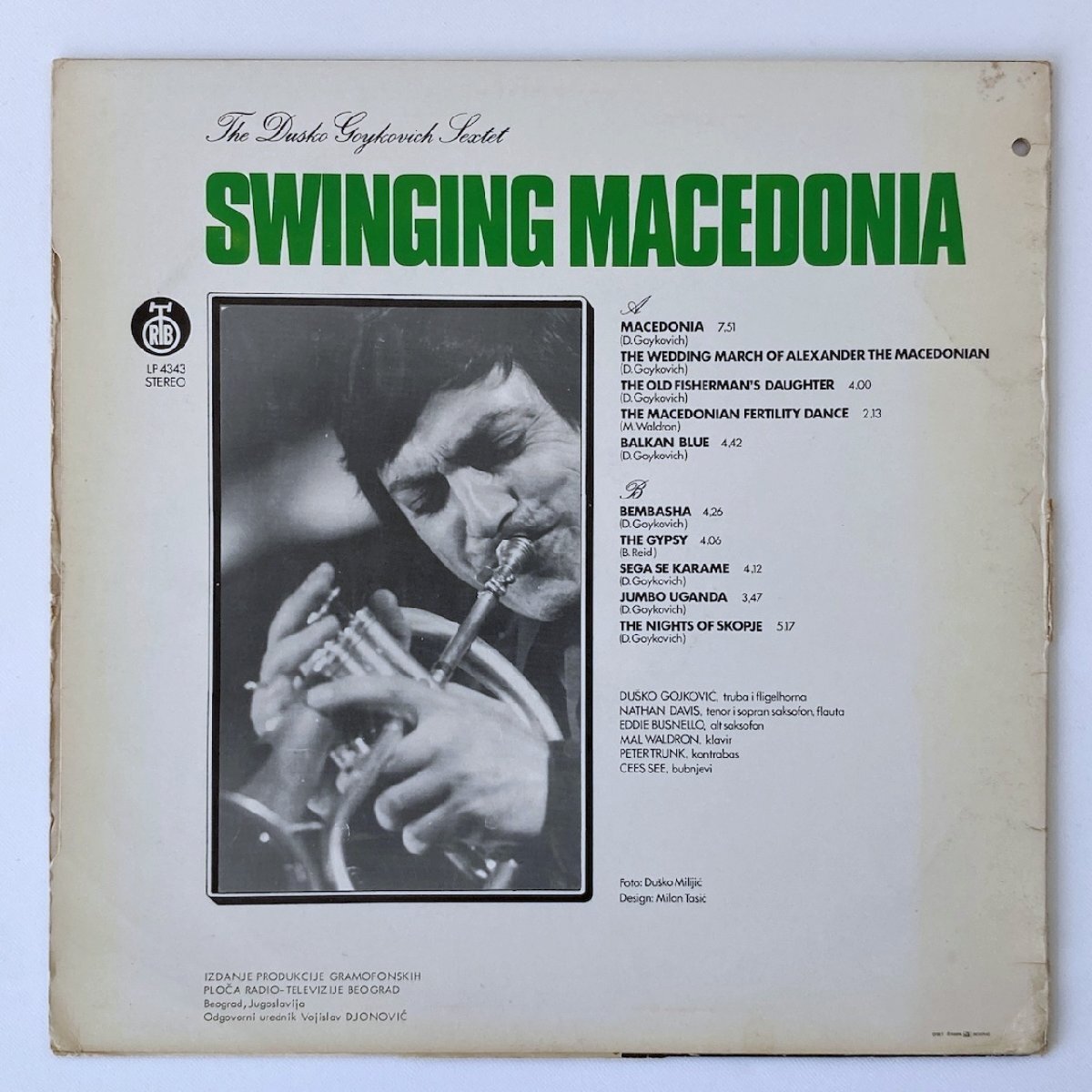 LP/ DUSKO GOYKOVICH / SWINGING MACEDONIA / ダスコ・ゴイコヴィッチ / ユーゴスラビア盤 赤ラベル STEREO PGP RTB LP4343