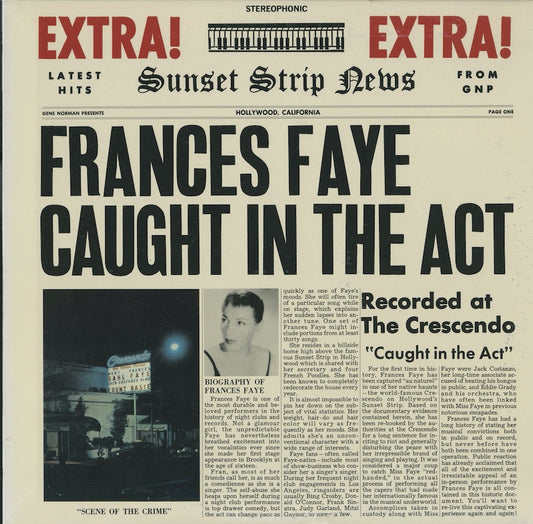 LP/ FRANCES FAYE / CAUGHT IN THE ACT / 国内盤/GNP/ライナー付き
