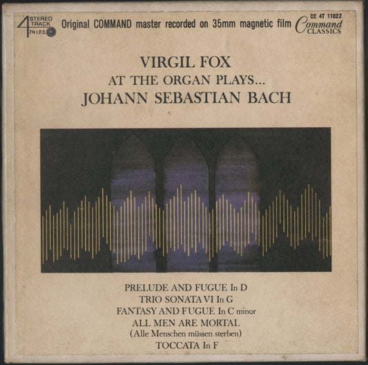 オープンリールテープ ヴァージル・フォックス / Plays...Johann Sebastian Bach 7号 19cm/s (7 1/2IPS) 4トラック
