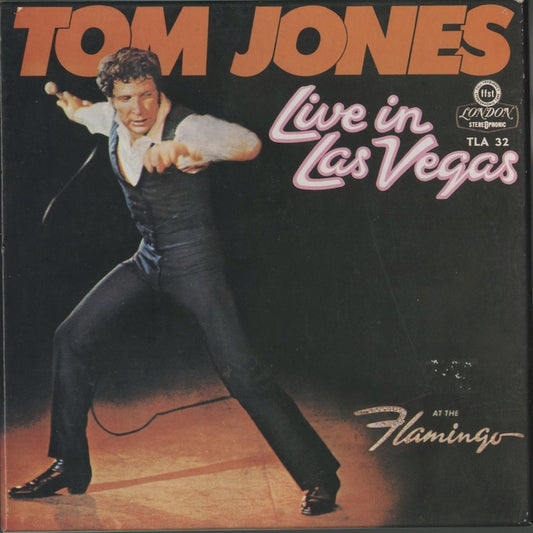 オープンリールテープ TOM JONES / GOLDEN PRIZE / LIVE IN LAS VEGAS 7号 19cm/s (7 1/2IPS) 4トラック 日本製 ライナー(若干シミ)付