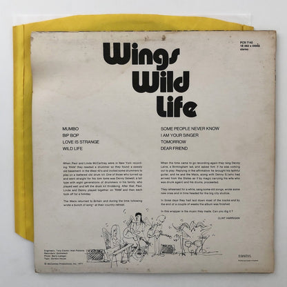 LP/ WINGS / WILD LIFE / ウィングス / UK盤 オリジナル マト11/1 背絞りジャケ 黄スリーヴ APPLE PCS7142