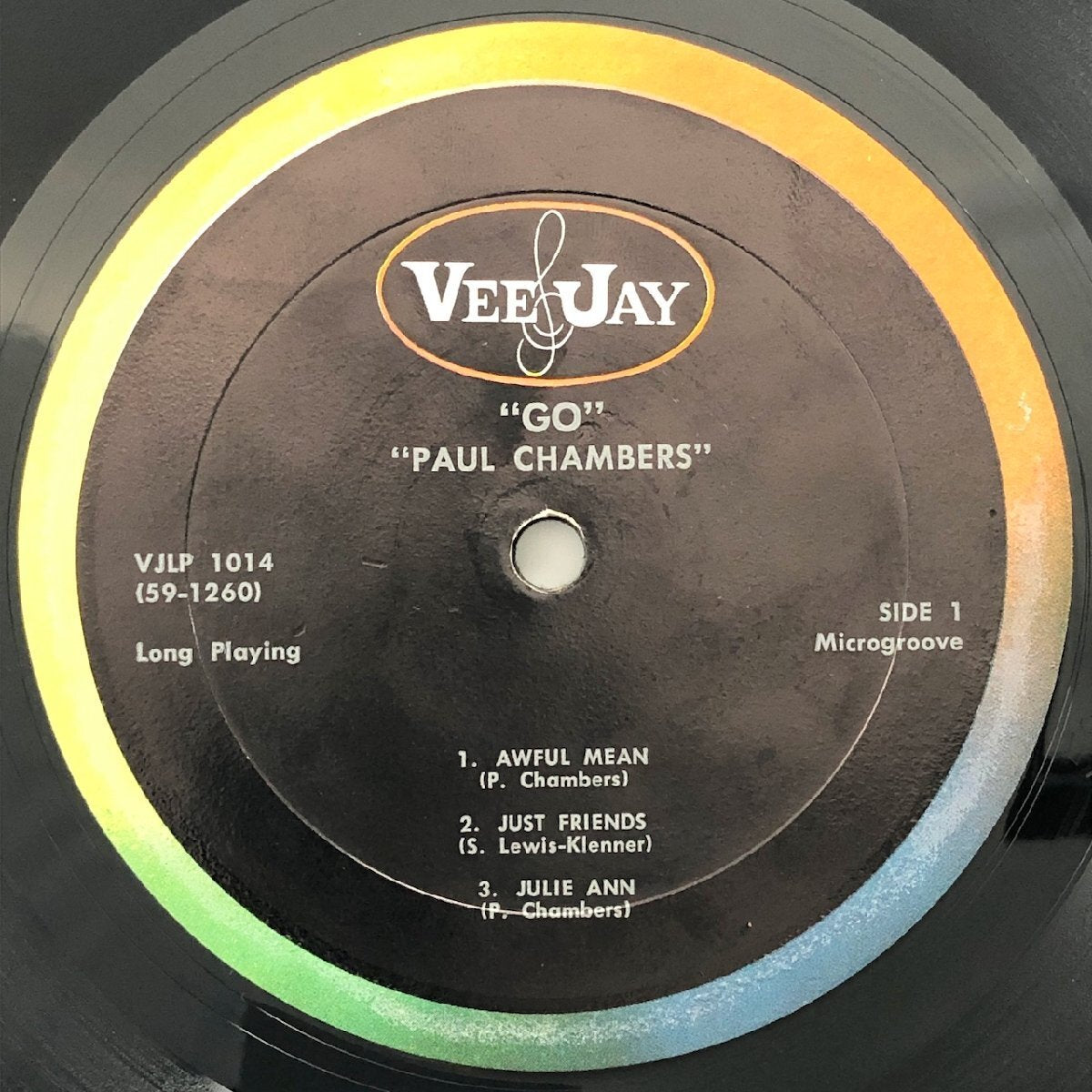 LP/ PAUL CHAMBERS / GO… / ポール・チェンバース / US盤 レインボーラベル VEE JAY VJLP1014