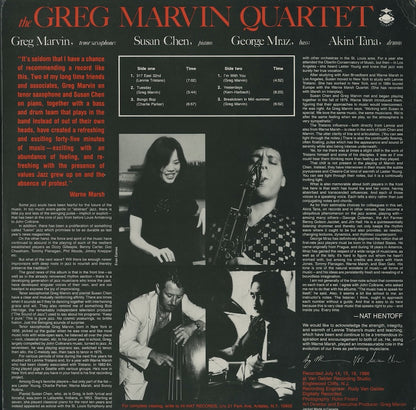 LP/ GREG MARVIN / THE GREG MARVIN QUARTET / US盤/HI-HAT RECORDS