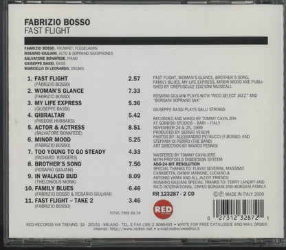 CD / FABRIZIO BOSSO / FAST FLIGHT / ファブリッツィオ・ボッソ / 輸入盤 123287-2RED
