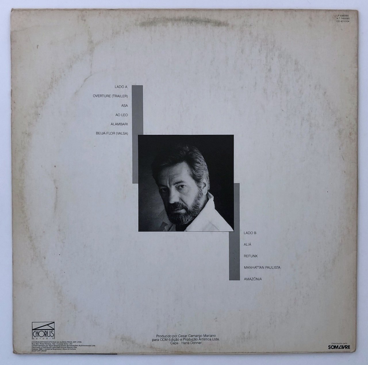 LP/ CESAR CAMARGO MARIANO / CESAR CAMARGO MARIANO / セザル・カマルゴ・マリアーノ / ブラジル盤 CHORUS ESTUDIO 4060085