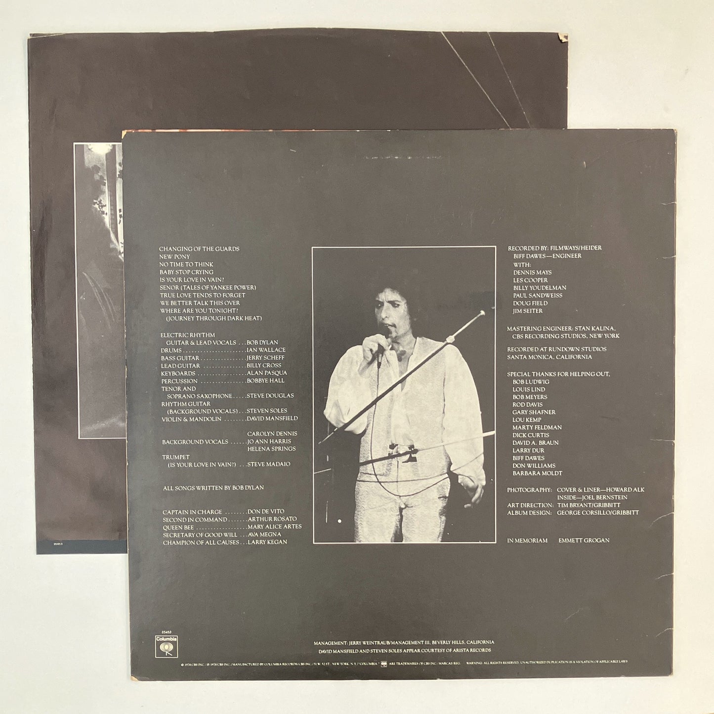 LP/ BOB DYLAN / STREET-LEGAL / ボブ・ディラン / US盤 オリジナル インナー COLUMBIA